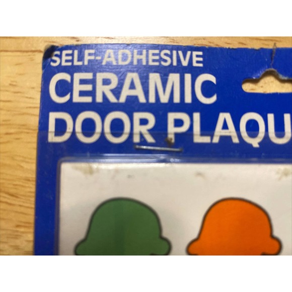 Vintage Retro Dead Stock CARLA With Ice Cream Cone Ceramic Name Wall Sign Plaque - Picture 5 of 12